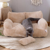 Luxury Cat Sofa Bed – Winter Warm Nest for Small & Medium Pets | Plush Dog & Cat Lounger