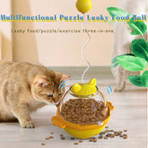 Interactive Guardians Tumbler Cat Food Toy – Slow Feeder & Treat Dispenser with Teaser Ball