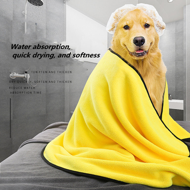 Super Absorbent Microfiber Dog Towel β Quick Drying Bath Towel for Dogs & Cats