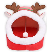 Cozy Plush Cat Bed House – Indoor Soft Tent with Warm Cushion for Cats & Small Dogs