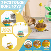 Interactive Guardians Tumbler Cat Food Toy – Slow Feeder & Treat Dispenser with Teaser Ball