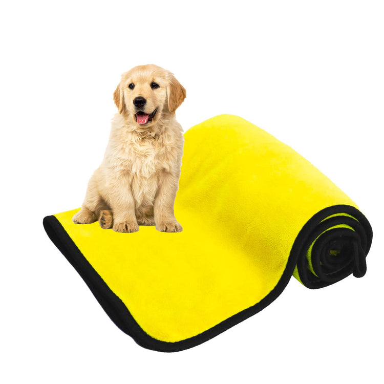 Super Absorbent Microfiber Dog Towel β Quick Drying Bath Towel for Dogs & Cats