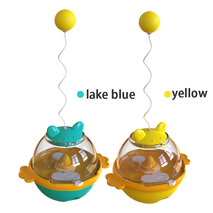 Interactive Guardians Tumbler Cat Food Toy – Slow Feeder & Treat Dispenser with Teaser Ball