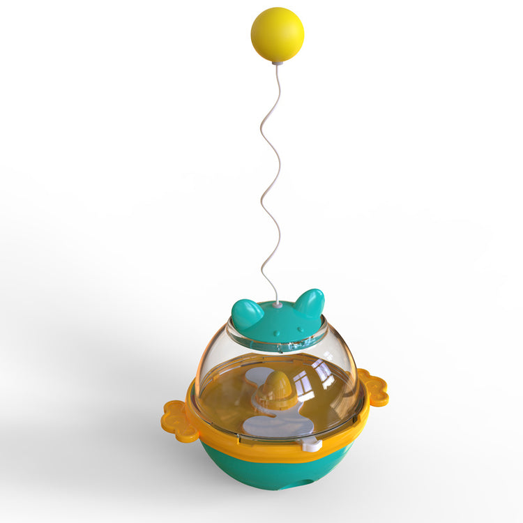 Interactive Guardians Tumbler Cat Food Toy – Slow Feeder & Treat Dispenser with Teaser Ball