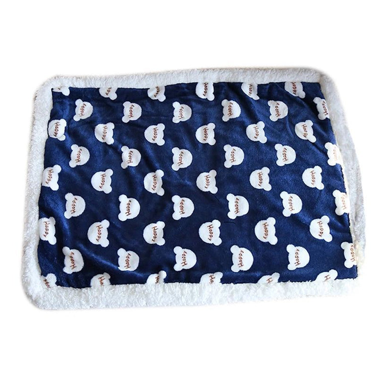 Luxury Soft Flannel Cat & Dog Blanket – Thick Lamb Fleece Pet Cushion for Winter Warmth