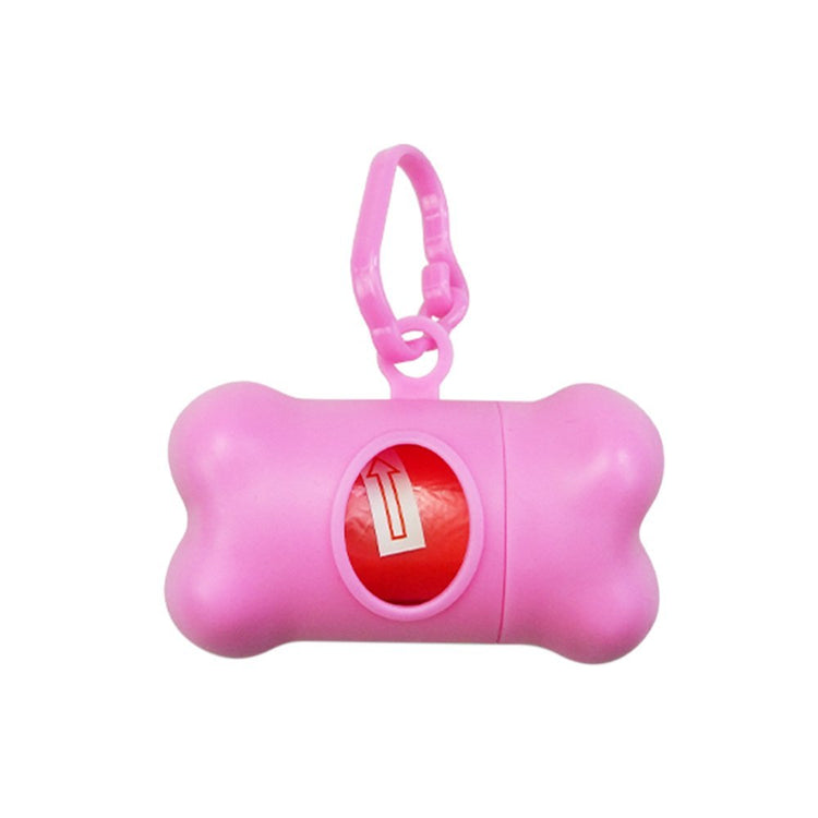 Bone-Shaped Dog Poop Bag Dispenser – Portable Garbage Holder for Pet Waste Cleanup