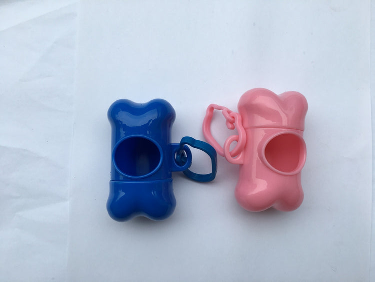 Bone-Shaped Dog Poop Bag Dispenser – Portable Garbage Holder for Pet Waste Cleanup