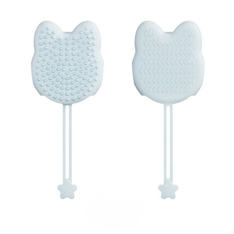 Silicone Pet Bathing Glove – Cat Head Grooming Brush for Dogs & Cats