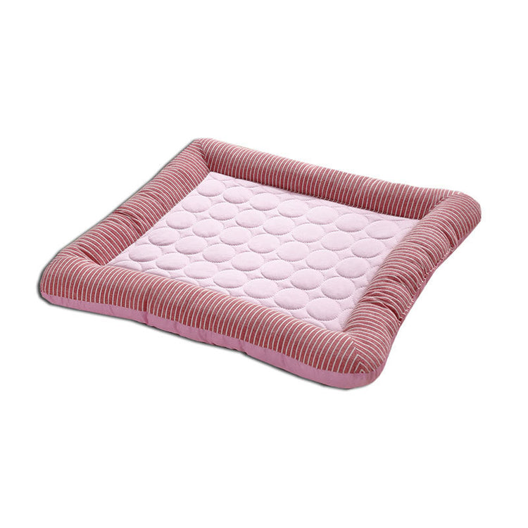 Cooling Pet Pad – Soft Ice Silk Summer Bed for Dogs & Cats