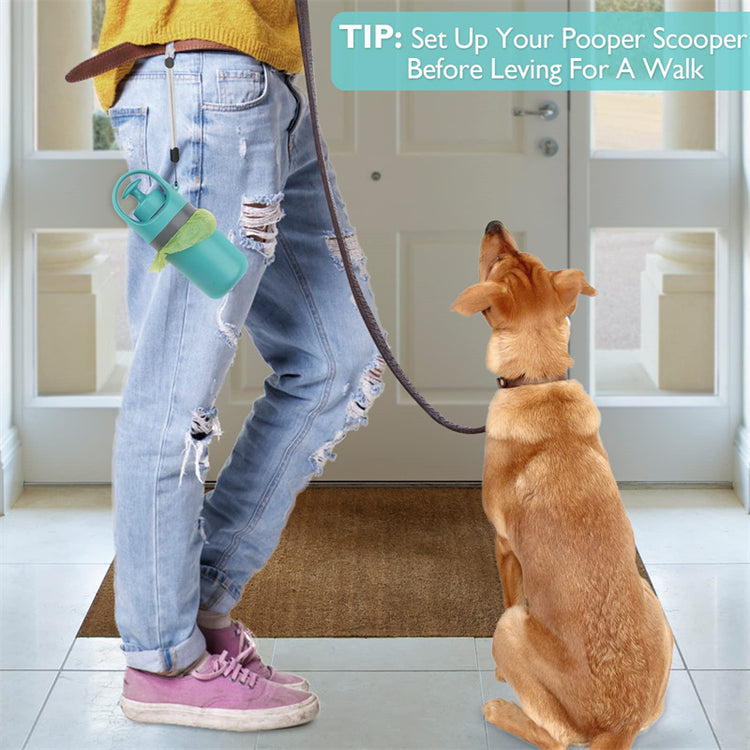 Portable Dog Pooper Scooper with Built-in Bag Dispenser – Claw Shovel for Pet Waste Cleanup
