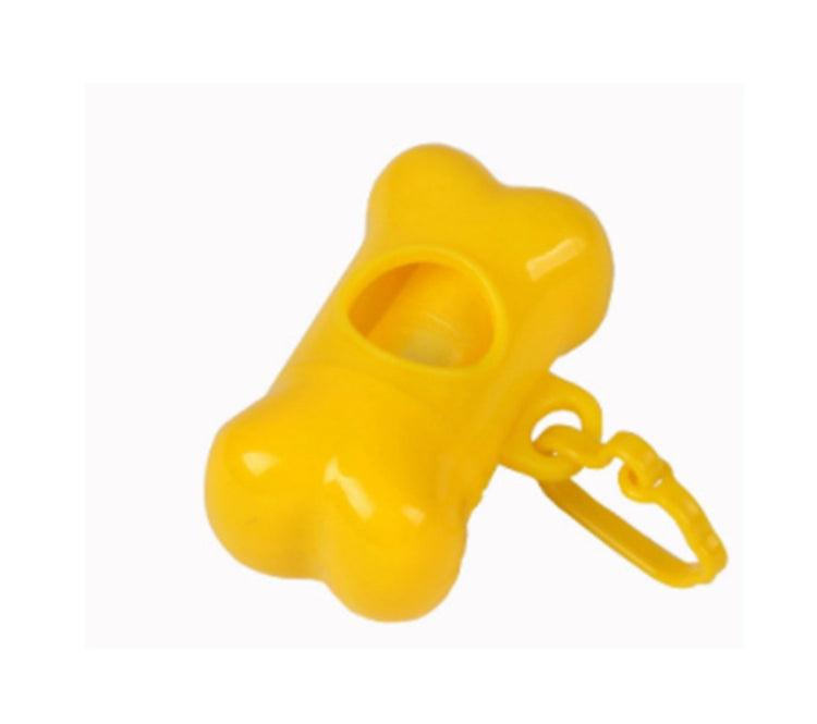 Bone-Shaped Dog Poop Bag Dispenser – Portable Garbage Holder for Pet Waste Cleanup