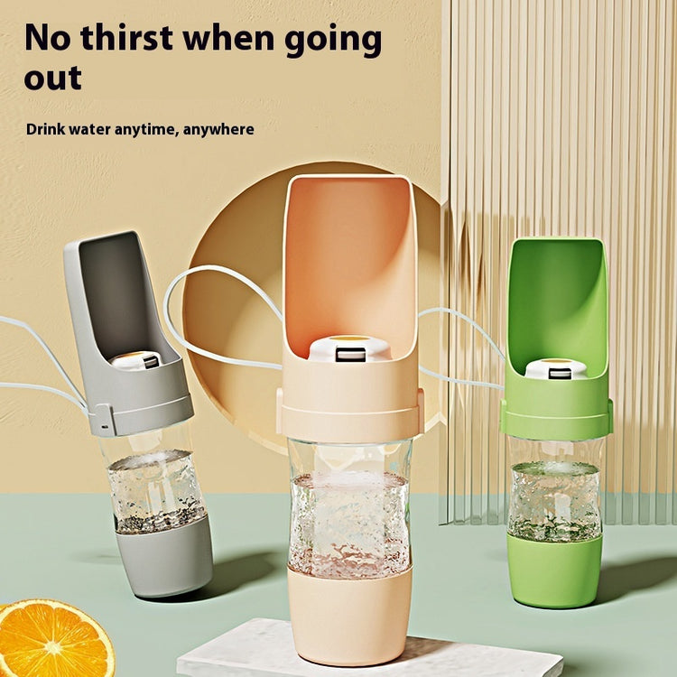 2-in-1 Portable Pet Water Bottle & Feeder – Leakproof Travel Dog Water Dispenser for Outdoor Use