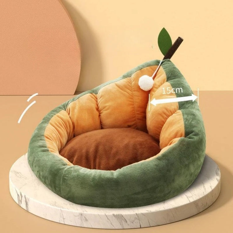Cute Cat & Dog Winter Nest Bed – Cozy Cotton Pet House for Small & Medium Pets