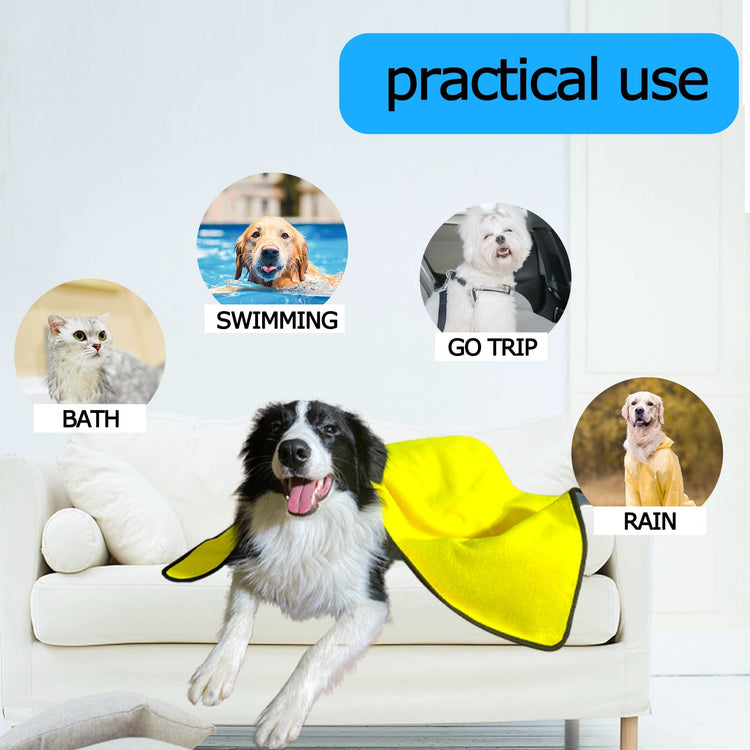 Super Absorbent Microfiber Dog Towel – Quick Drying Bath Towel for Dogs & Cats