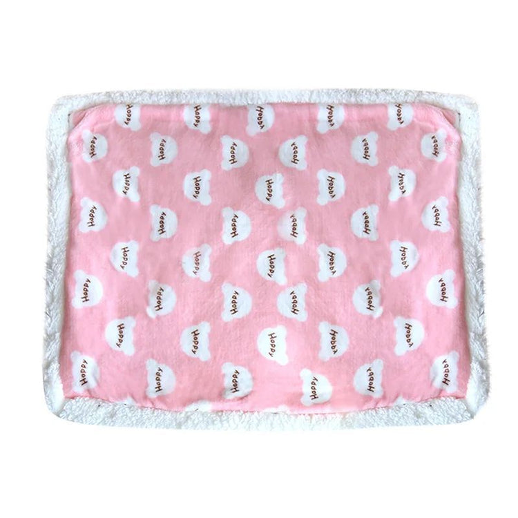 Luxury Soft Flannel Cat & Dog Blanket – Thick Lamb Fleece Pet Cushion for Winter Warmth