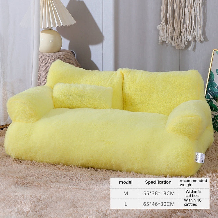 Luxury Cat Sofa Bed – Winter Warm Nest for Small & Medium Pets | Plush Dog & Cat Lounger