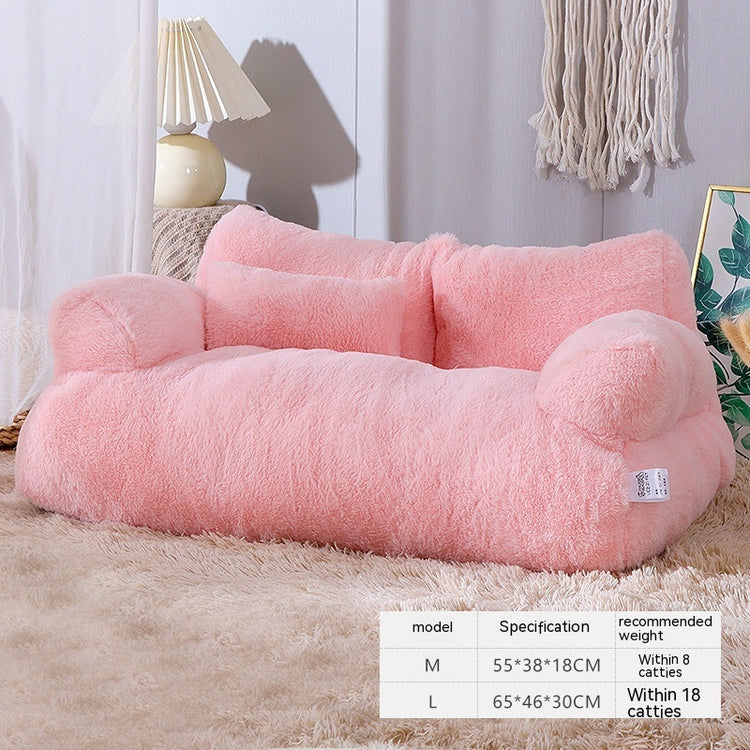 Luxury Cat Sofa Bed – Winter Warm Nest for Small & Medium Pets | Plush Dog & Cat Lounger