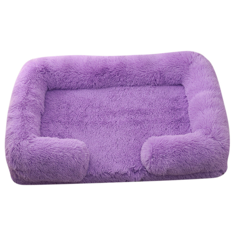 Bear Paw Shaped Plush Pet Bed – Cozy and Cute Sleeping Nest for Small Dogs & Cats