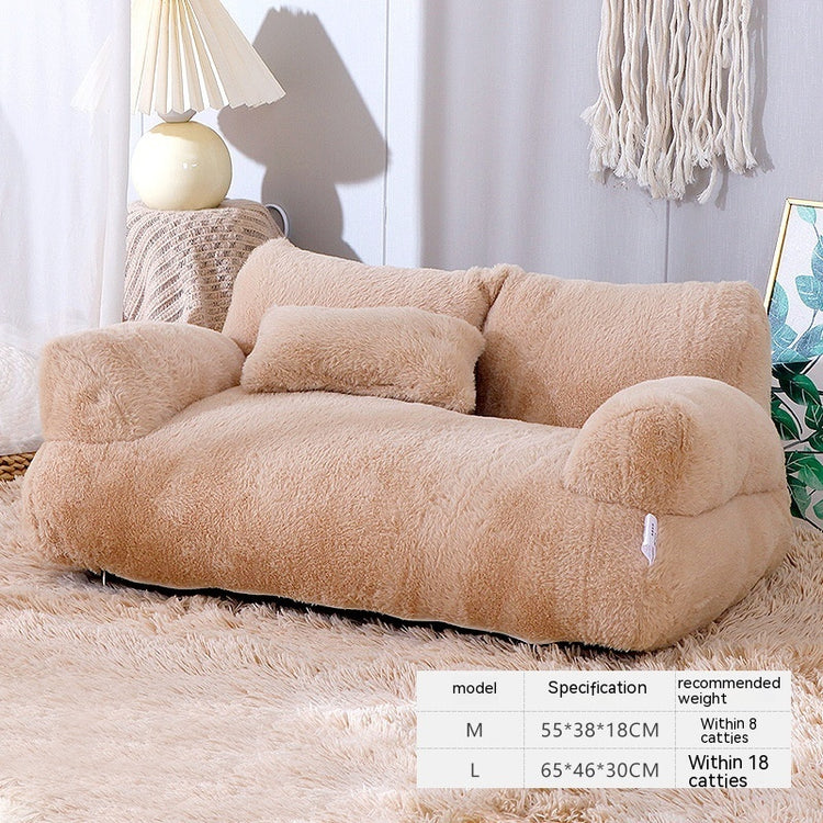 Luxury Cat Sofa Bed – Winter Warm Nest for Small & Medium Pets | Plush Dog & Cat Lounger