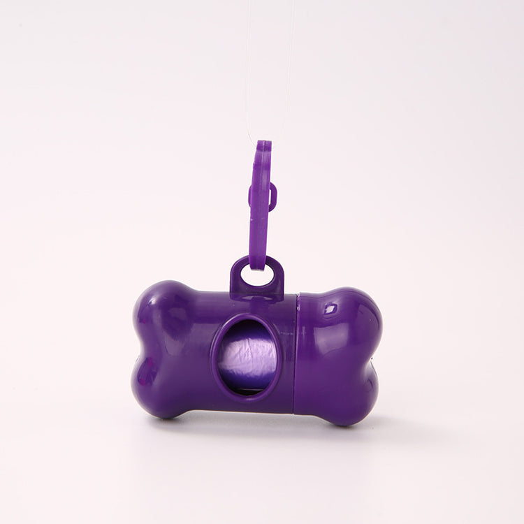 Bone-Shaped Dog Poop Bag Dispenser – Portable Garbage Holder for Pet Waste Cleanup