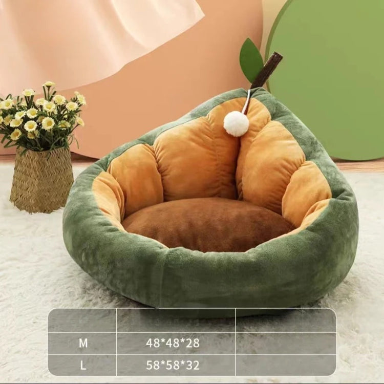 Cute Cat & Dog Winter Nest Bed – Cozy Cotton Pet House for Small & Medium Pets