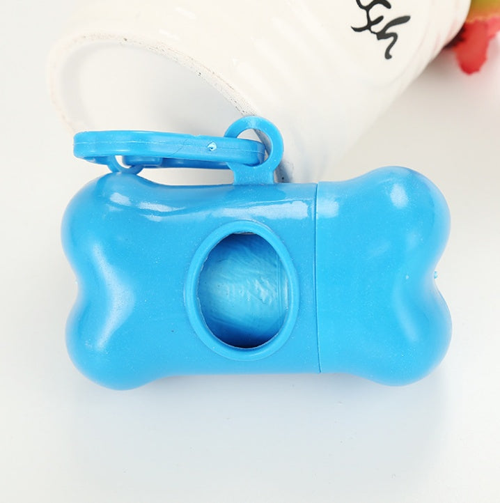 Bone-Shaped Dog Poop Bag Dispenser – Portable Garbage Holder for Pet Waste Cleanup