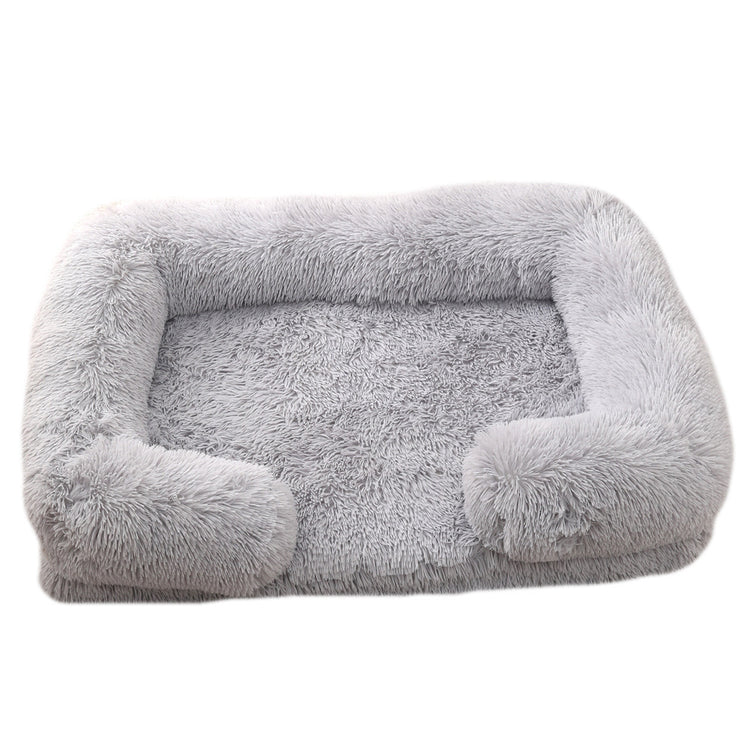 Bear Paw Shaped Plush Pet Bed – Cozy and Cute Sleeping Nest for Small Dogs & Cats