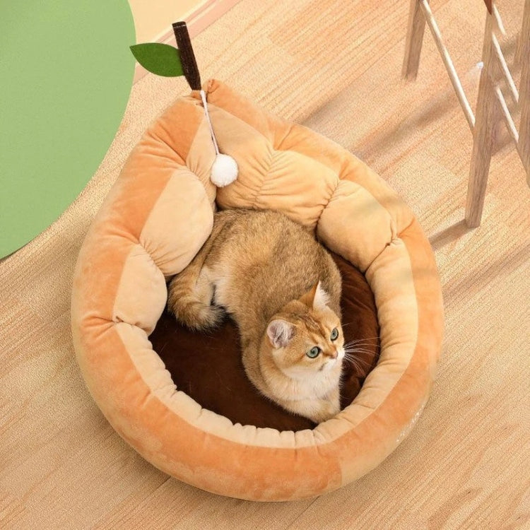 Cute Cat & Dog Winter Nest Bed – Cozy Cotton Pet House for Small & Medium Pets
