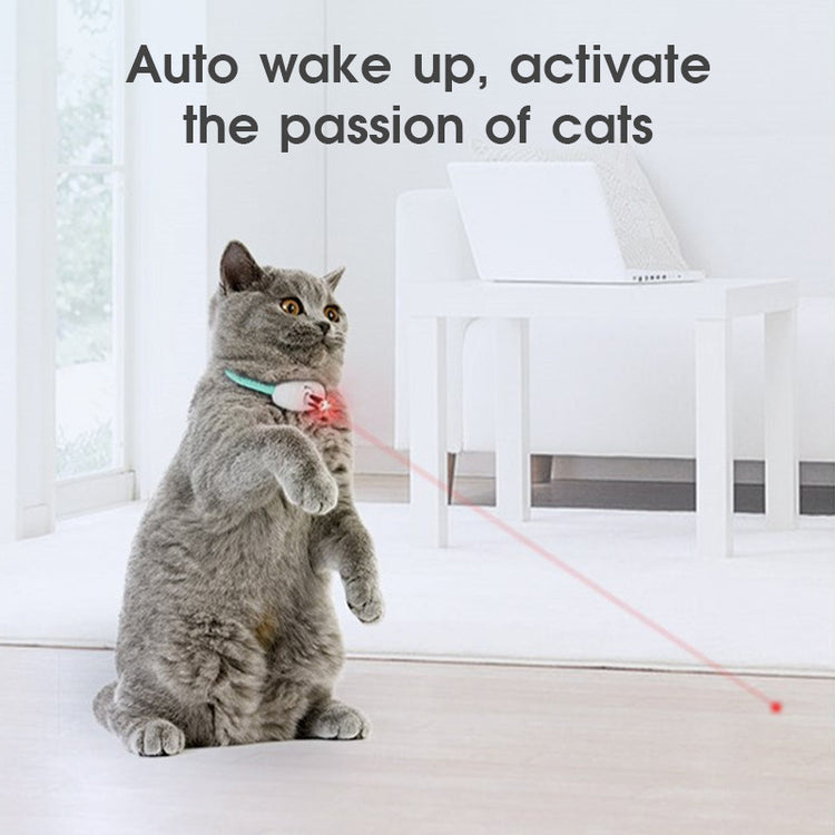 Smart Laser Cat Collar – USB Rechargeable Interactive Hands-Free Laser Toy for Kittens