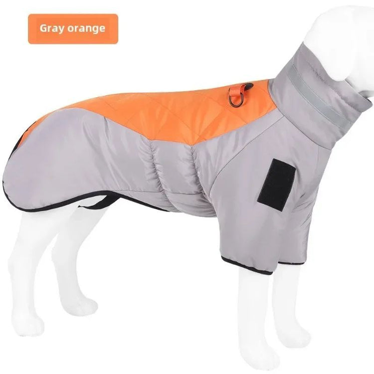 Waterproof Winter Dog Jacket – Warm Reflective Coat for Large Dogs | Cold Weather Pet Apparel