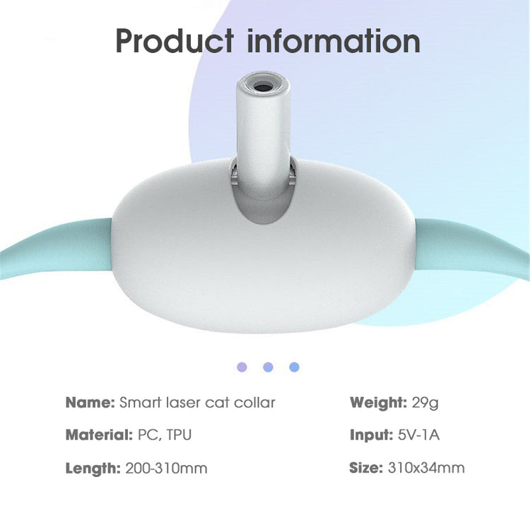 Smart Laser Cat Collar – USB Rechargeable Interactive Hands-Free Laser Toy for Kittens