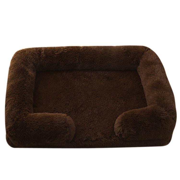 Bear Paw Shaped Plush Pet Bed – Cozy and Cute Sleeping Nest for Small Dogs & Cats