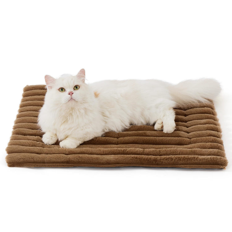 Self-Warming Cat Mat Pad – Thermal Non-Slip Heating Crate Bed for Small Cats & Dogs