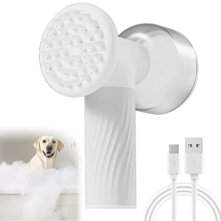 Automatic Foaming Pet Bath Brush – Dog & Cat Grooming with Built-In Soap Dispenser