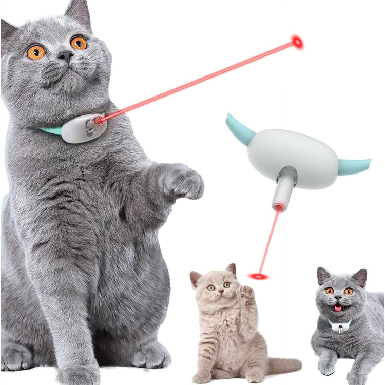 Smart Laser Cat Collar – USB Rechargeable Interactive Hands-Free Laser Toy for Kittens
