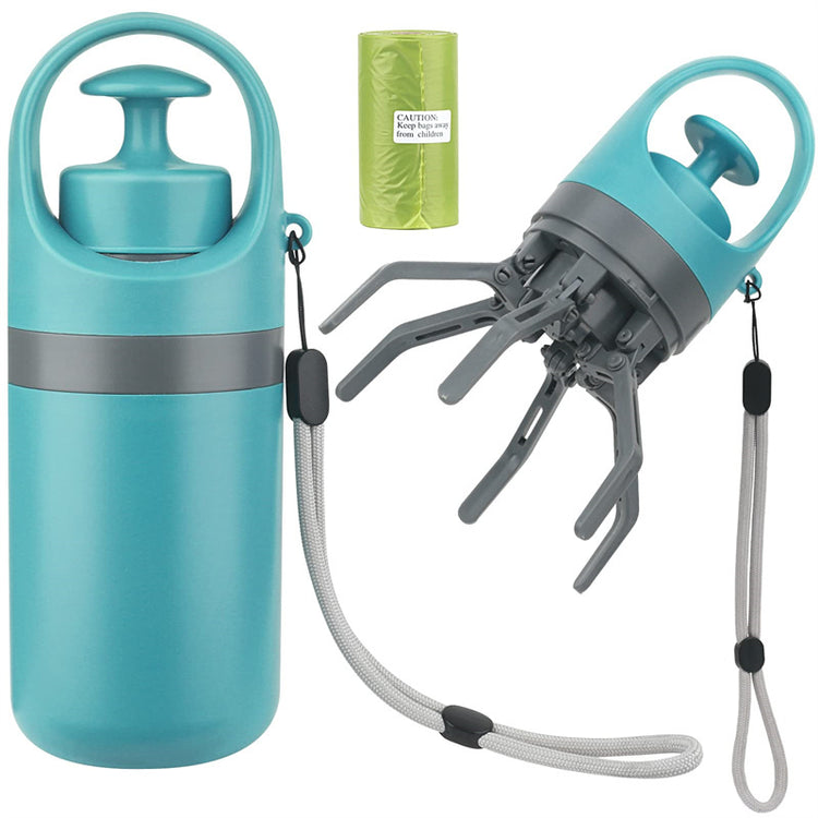 Portable Dog Pooper Scooper with Built-in Bag Dispenser – Claw Shovel for Pet Waste Cleanup