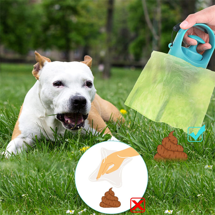 Portable Dog Pooper Scooper with Built-in Bag Dispenser – Claw Shovel for Pet Waste Cleanup