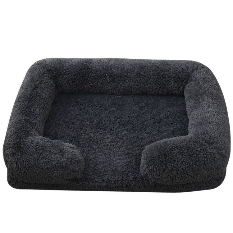 Bear Paw Shaped Plush Pet Bed – Cozy and Cute Sleeping Nest for Small Dogs & Cats