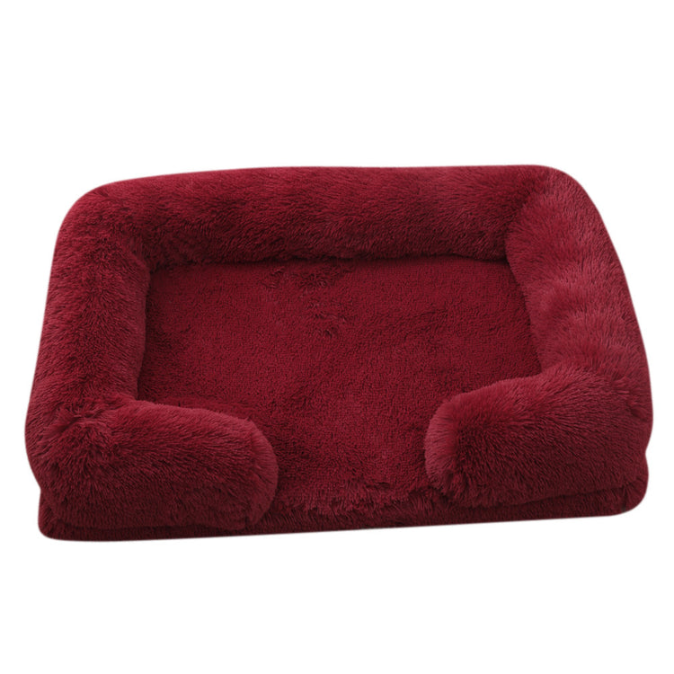 Bear Paw Shaped Plush Pet Bed – Cozy and Cute Sleeping Nest for Small Dogs & Cats