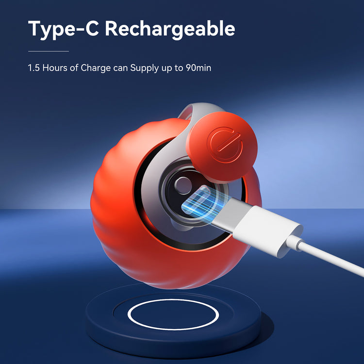 2025 Smart Interactive Cat Ball – Rechargeable Type-C Auto Rolling Teaser Toy