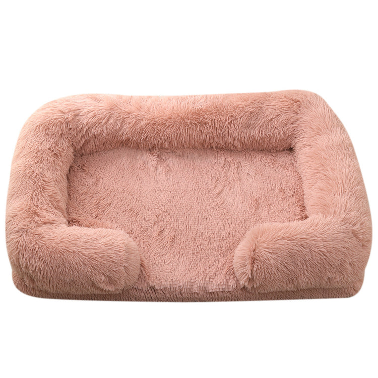 Bear Paw Shaped Plush Pet Bed – Cozy and Cute Sleeping Nest for Small Dogs & Cats