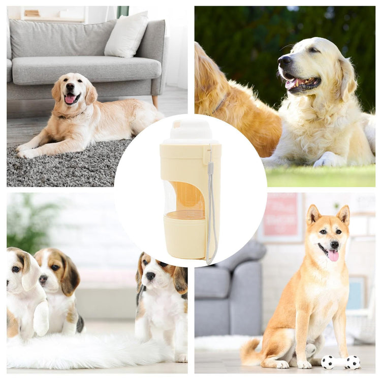 2-in-1 Portable Pet Water Bottle & Feeder – Leakproof Travel Dog Water Dispenser for Outdoor Use