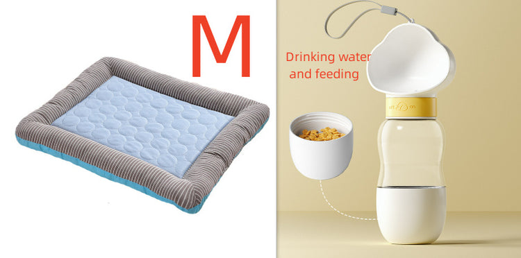 Cooling Pet Pad – Soft Ice Silk Summer Bed for Dogs & Cats